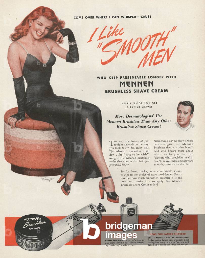 Mennen Magazine, advert, USA, 1940s