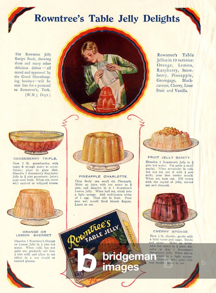 Rowntree's Magazine, advert, UK, 1920s