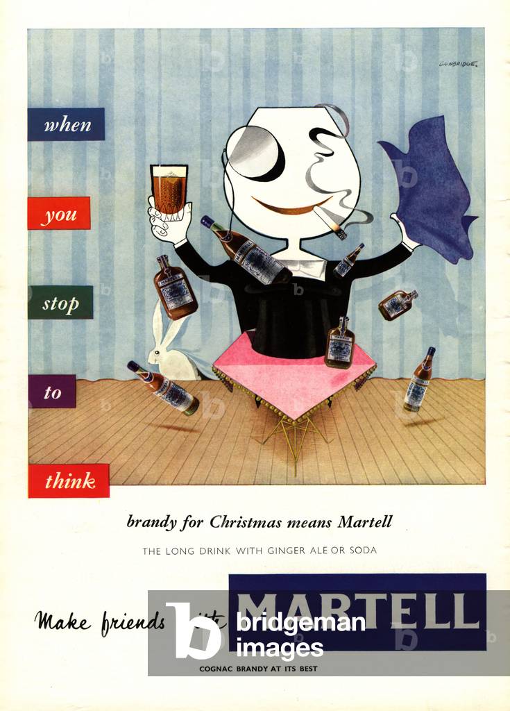 Martell Magazine, advert, UK, 1940s
