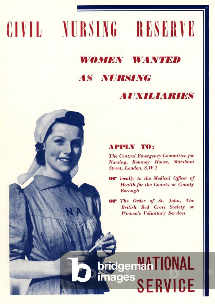 National Service Nursing Magazine, advert, UK, 1930s