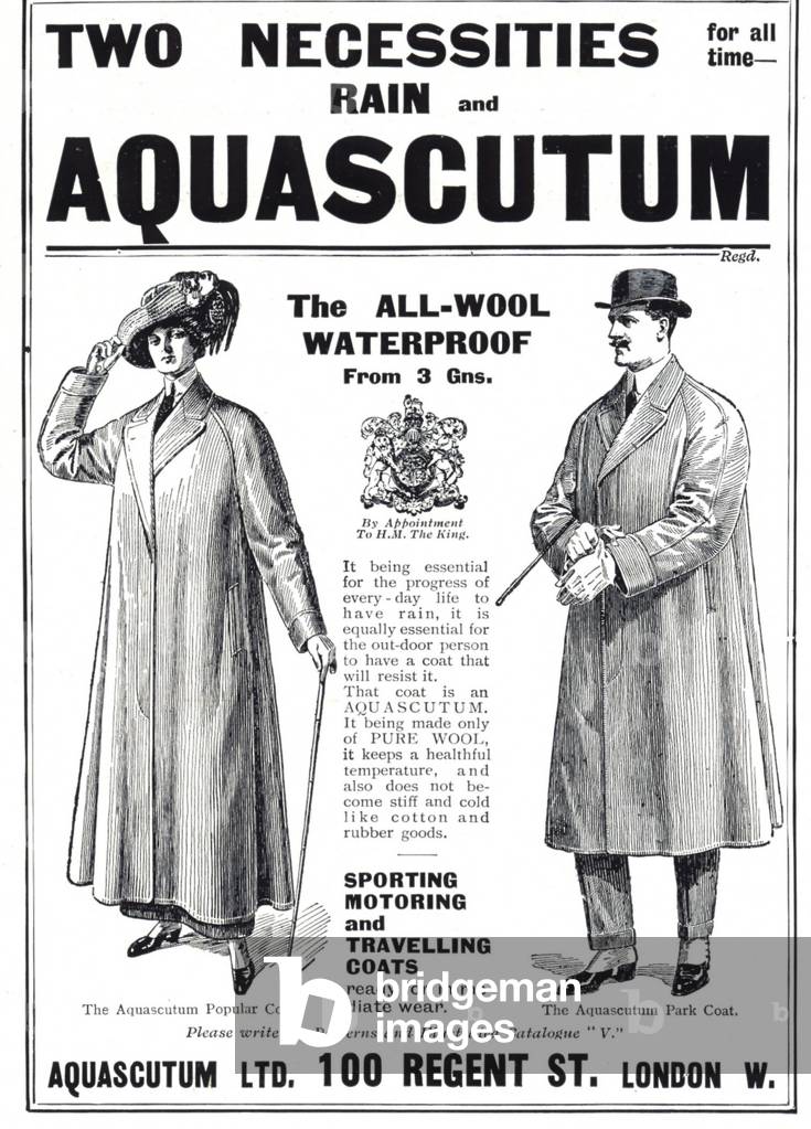 Aquascutum Magazine, advert, UK, 1910s
