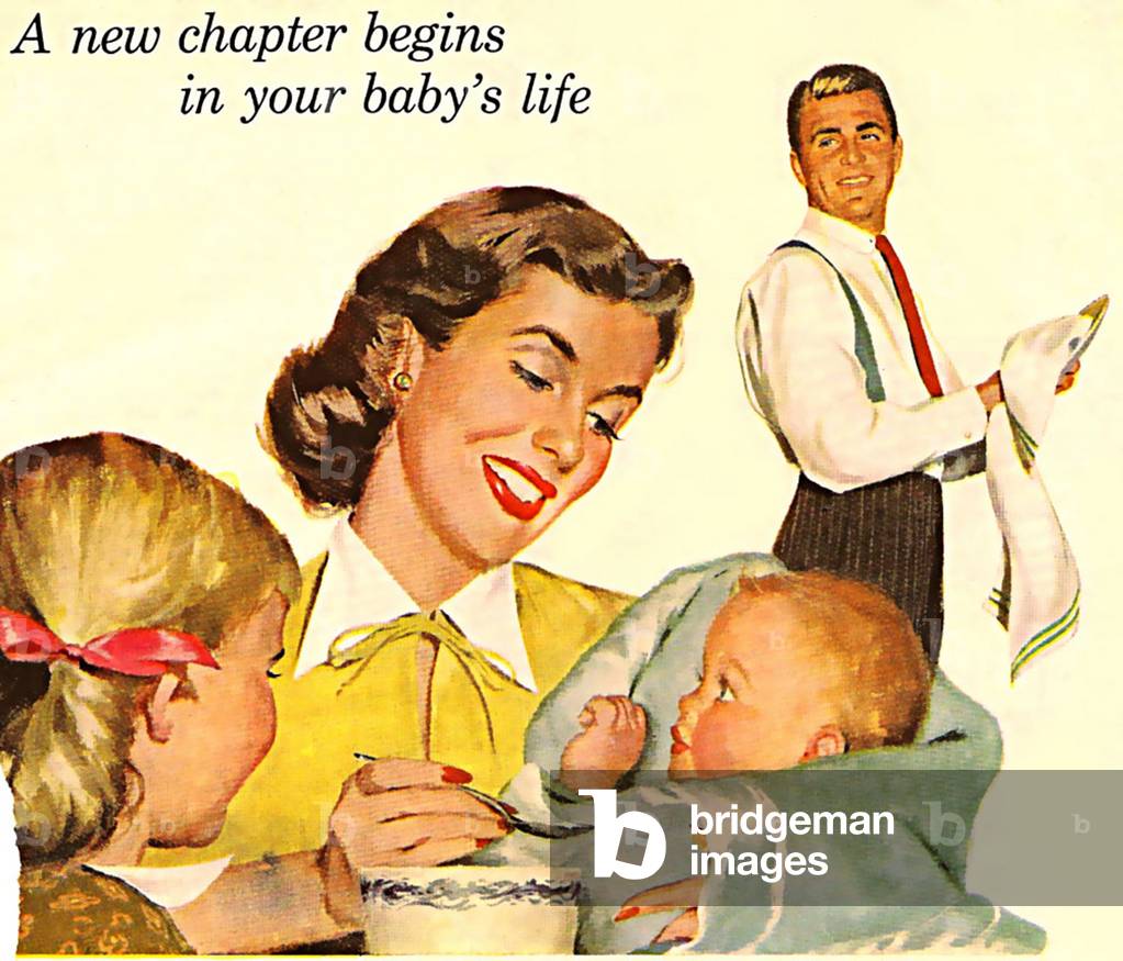 New Babies Magazine Advert (detail), USA, 1950s
