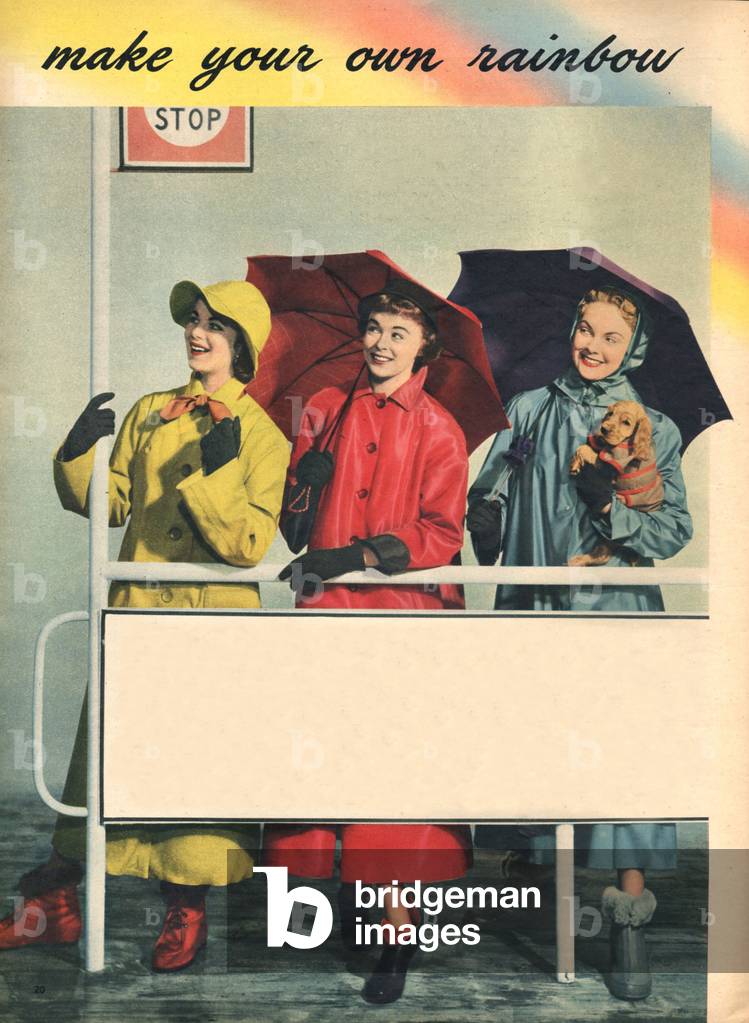 Raincoats Magazine, advert (detail), UK, 1950s