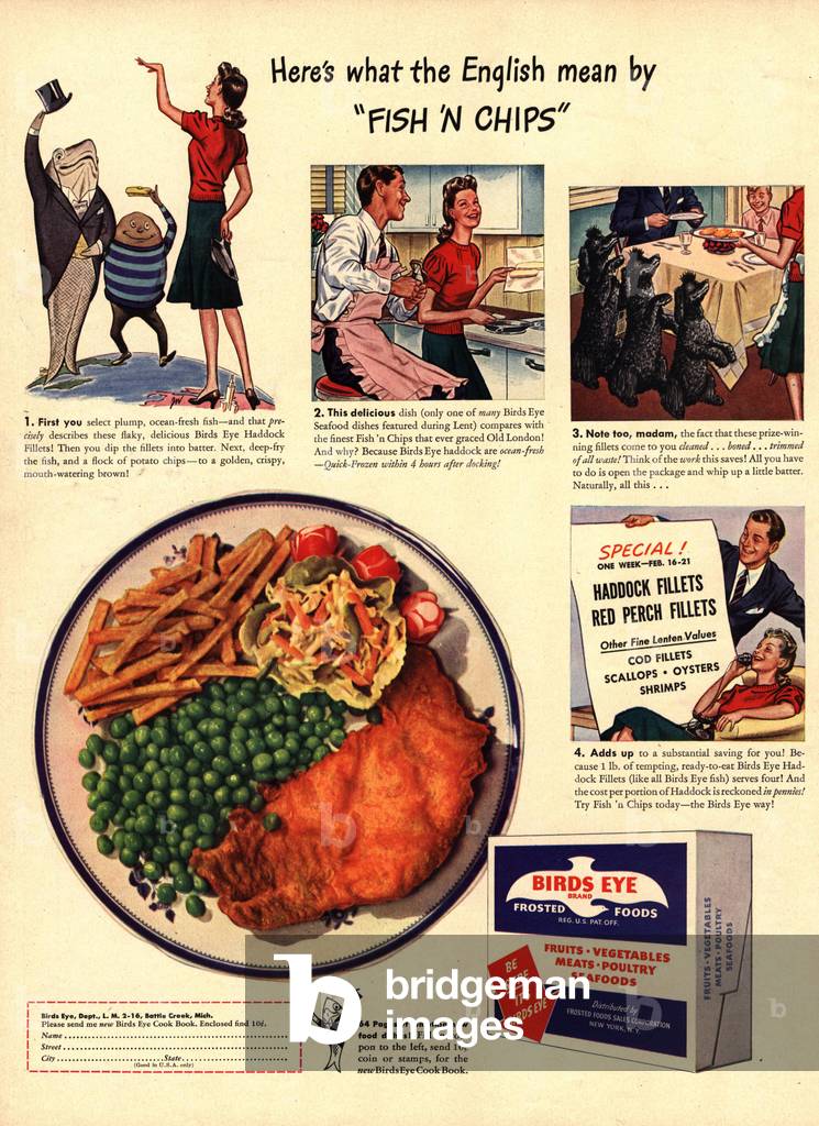 Birds Eye Magazine, advert, USA, 1940s