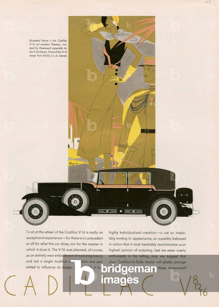 Cadillac Magazine, advert, USA, 1930s