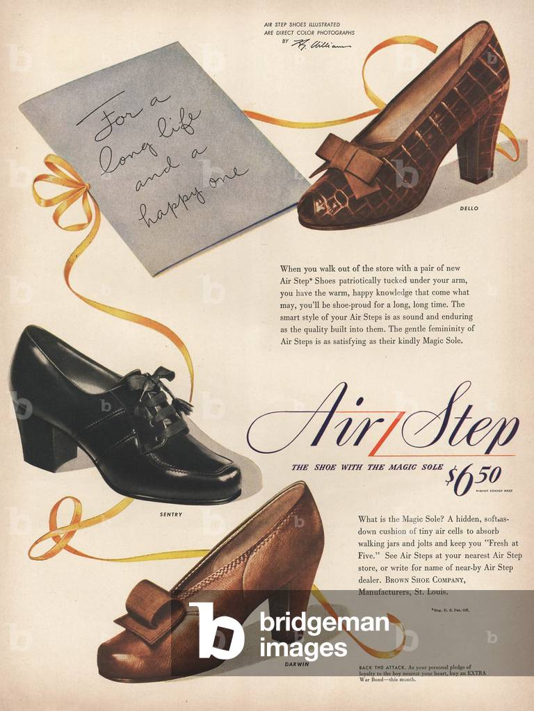 Air Step Magazine, advert, USA, 1940s