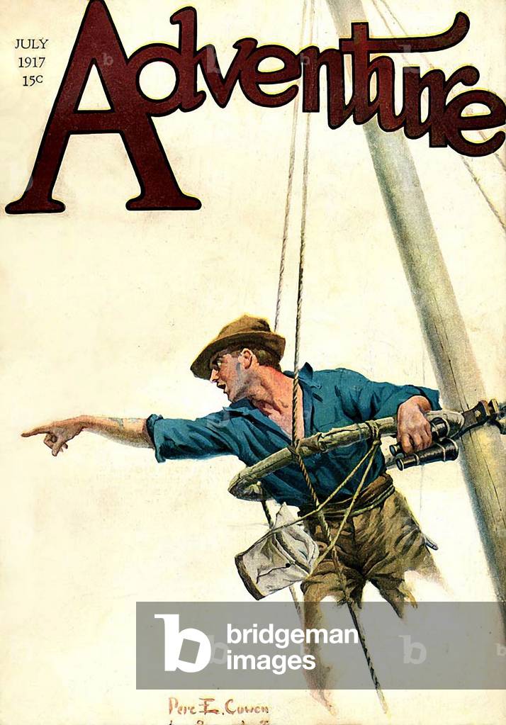 Adventure Magazine Cover, USA, 1910s