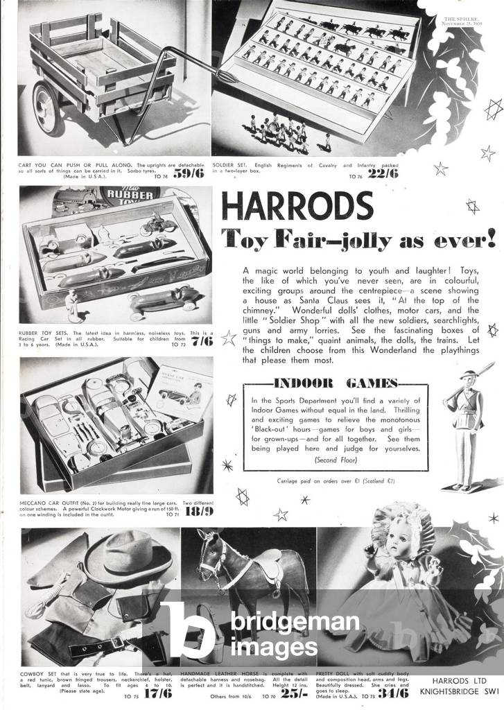 Harrods Magazine, advert, UK, 1930s