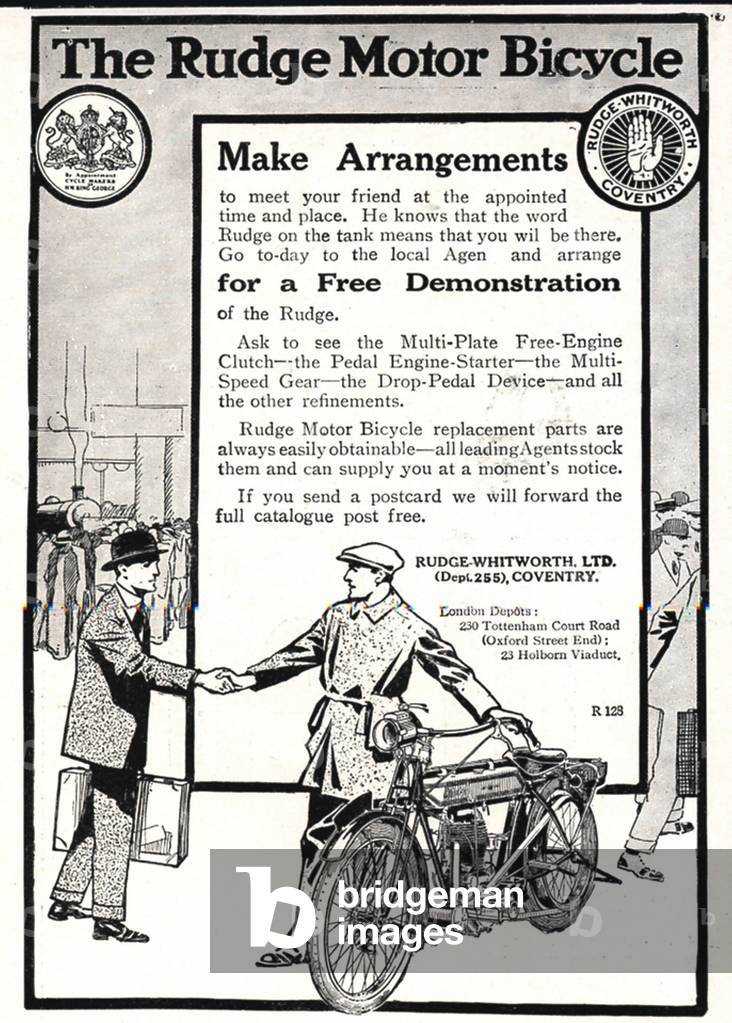 Rudge Motorcycles Magazine, advert, UK, 1910s