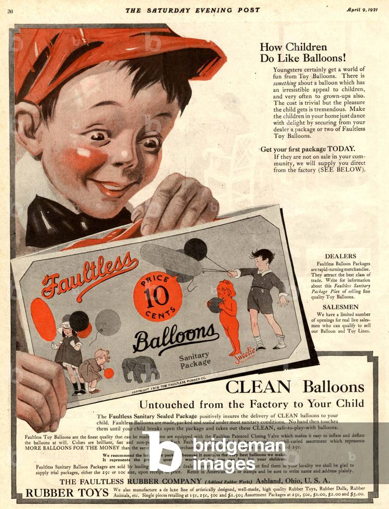 Balloons Magazine, advert, USA, 1920s