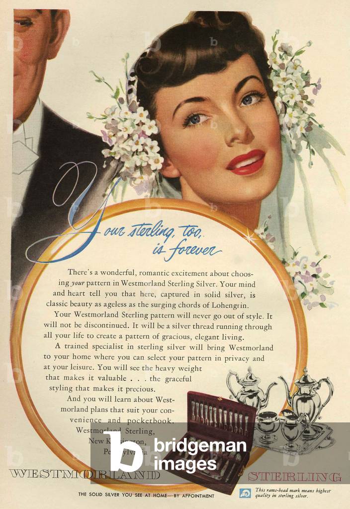 Westmoreland Sterling Magazine, advert, USA, 1947
