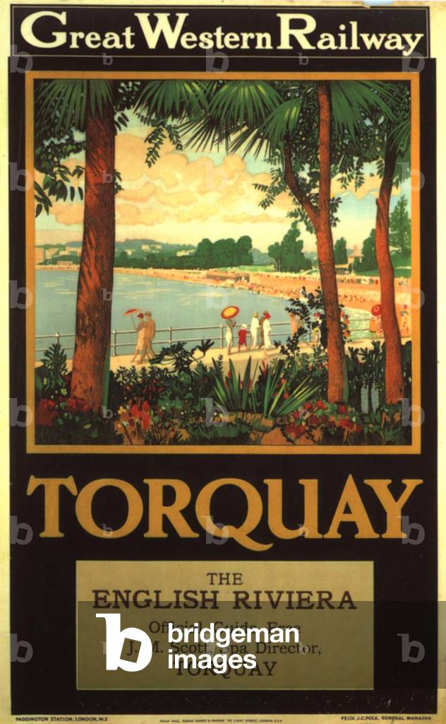 holidays torquay devon, 1930s (print)