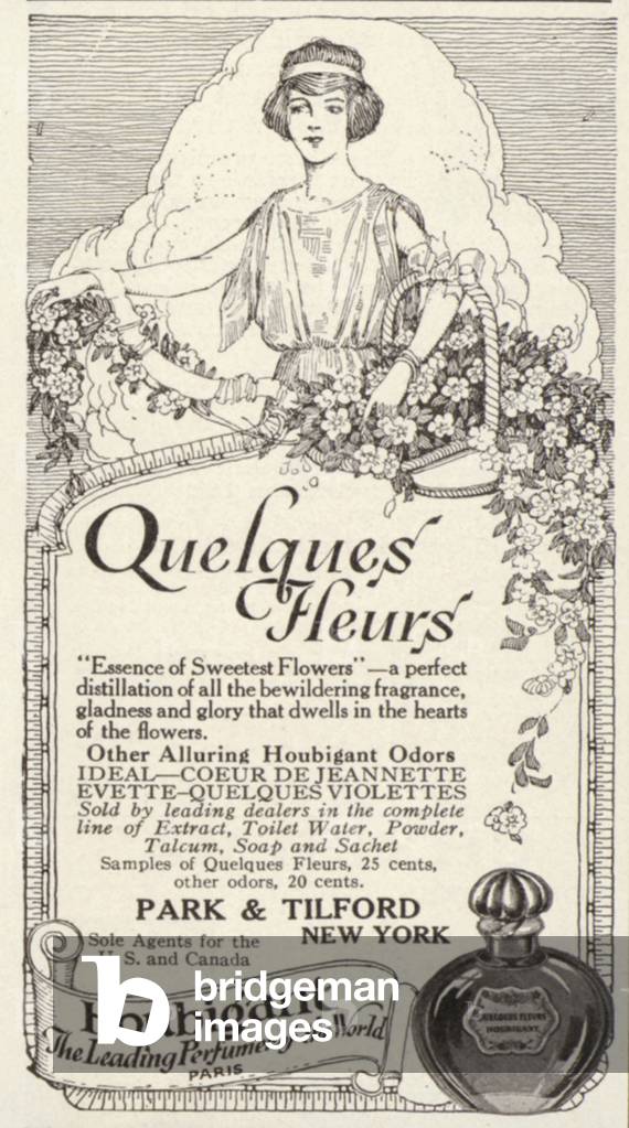 Houbigant - Quelques Fleurs Magazine, advert, USA, 1910s