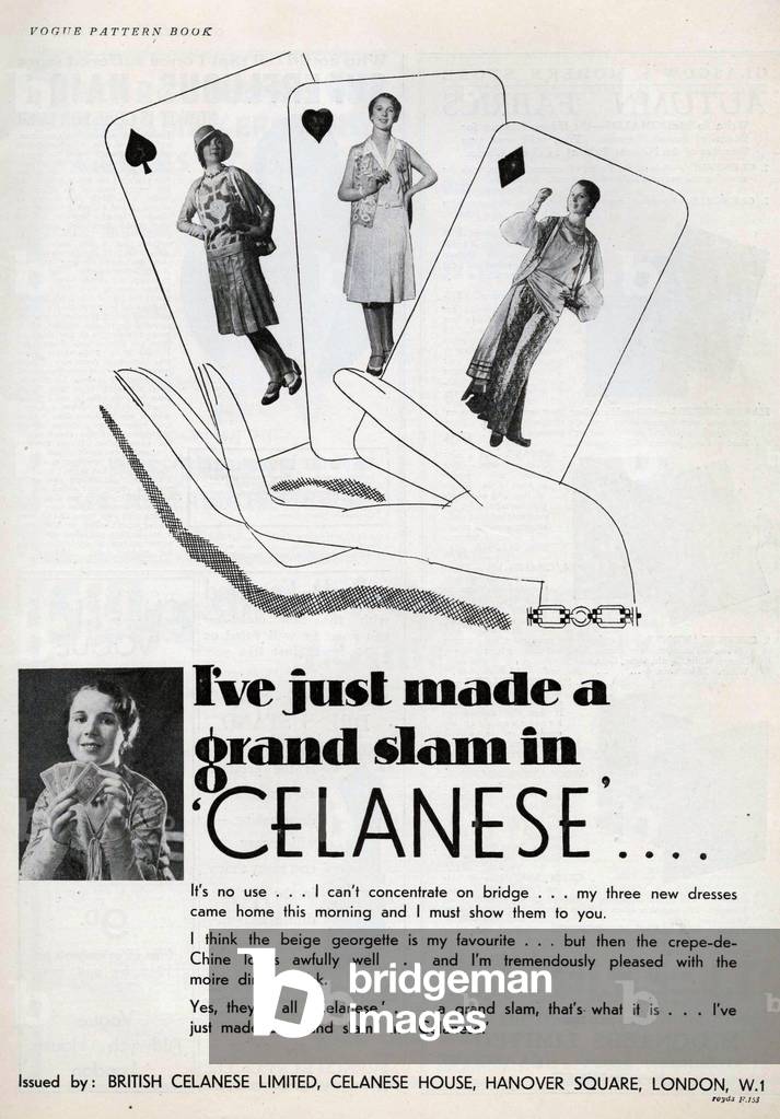 Celanese Magazine, advert, UK, 1930s