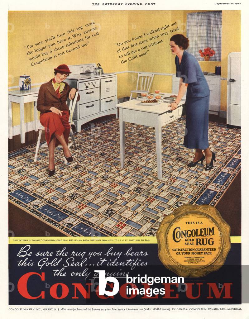 Congoleum Magazine, advert, USA, 1930s