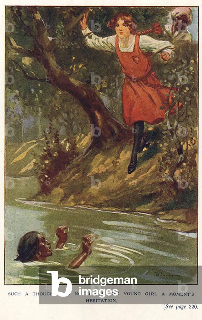 Drowning Native Book Plate, UK, 1930s