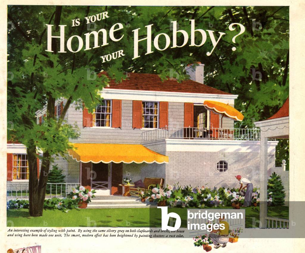 Ideal Home Magazine, advert (detail), USA, 1930s