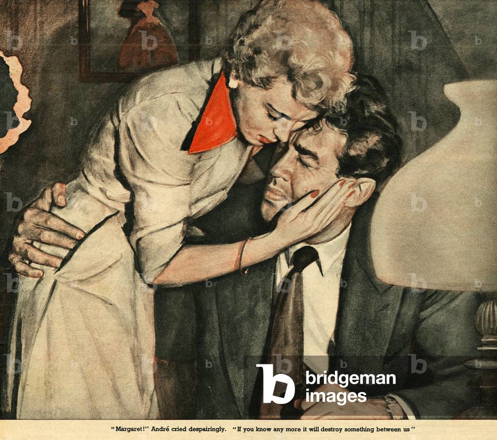 Romance Magazine Plate, UK, 1950s