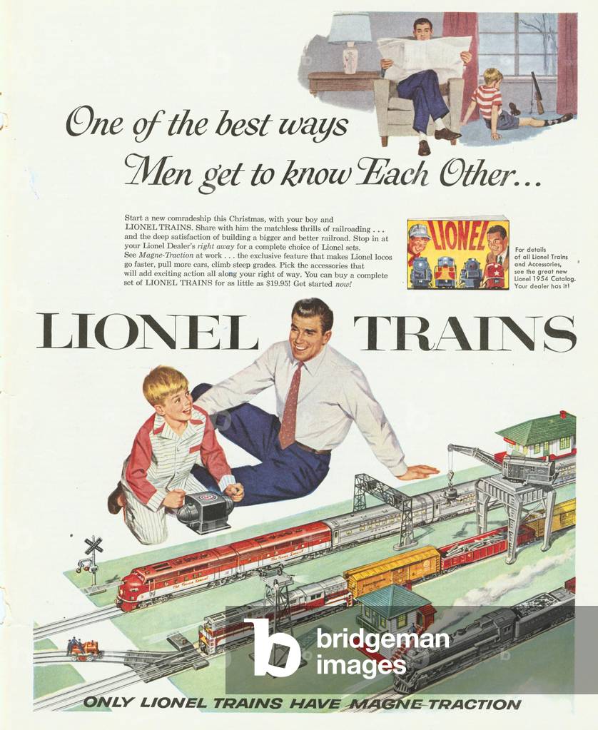 Lionel trains, 1940s (print)