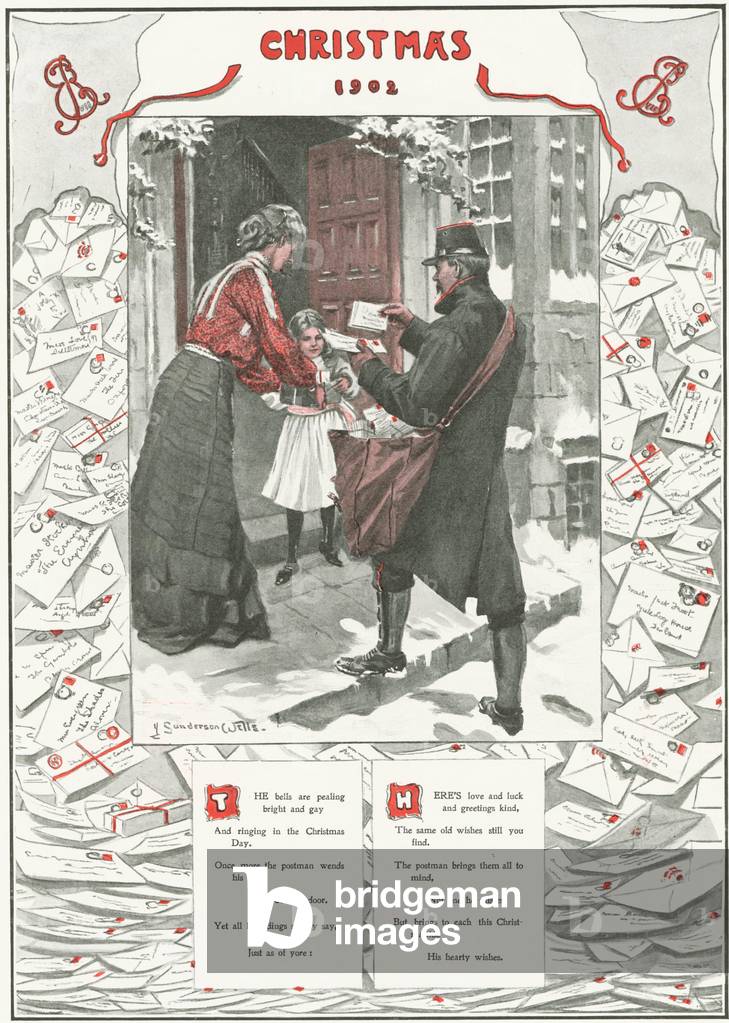 Christmas Magazine Plate, UK, 1900s