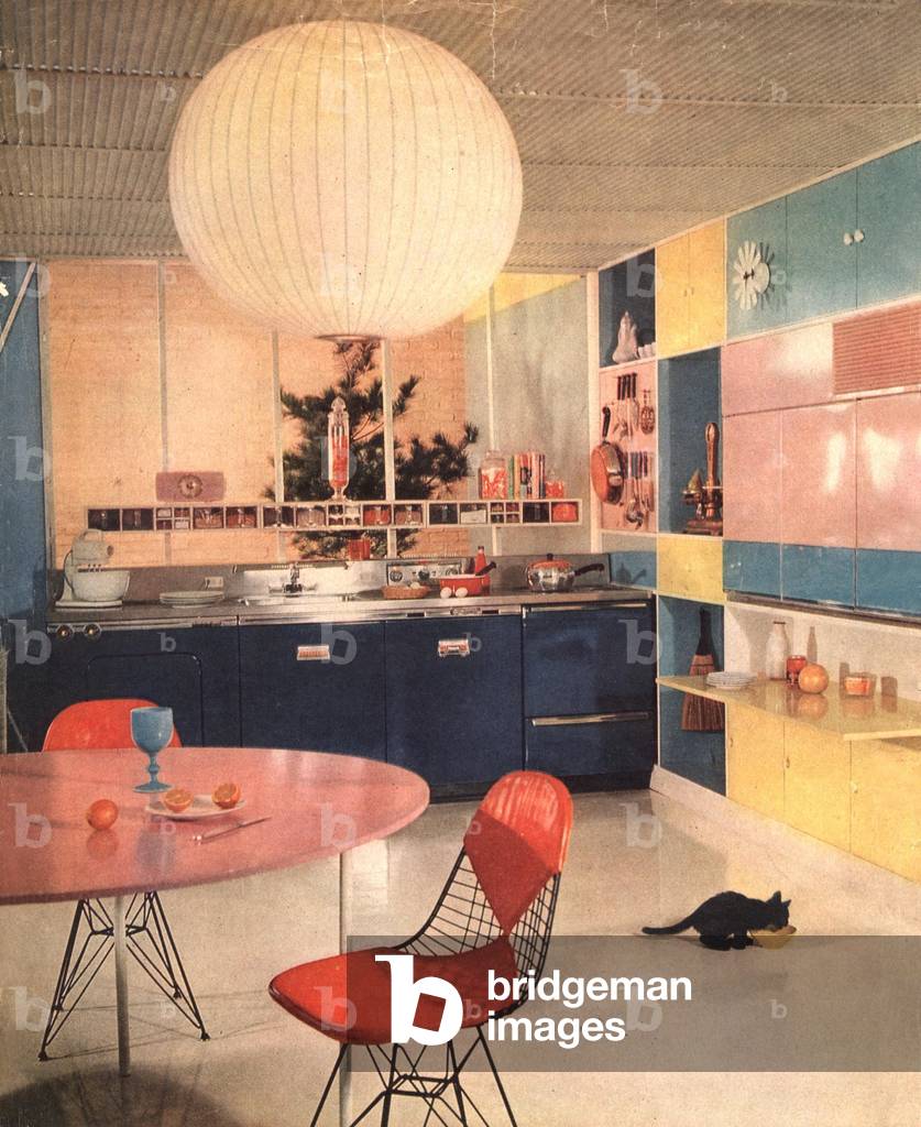 Cuisine annees 50, 1950s (print)