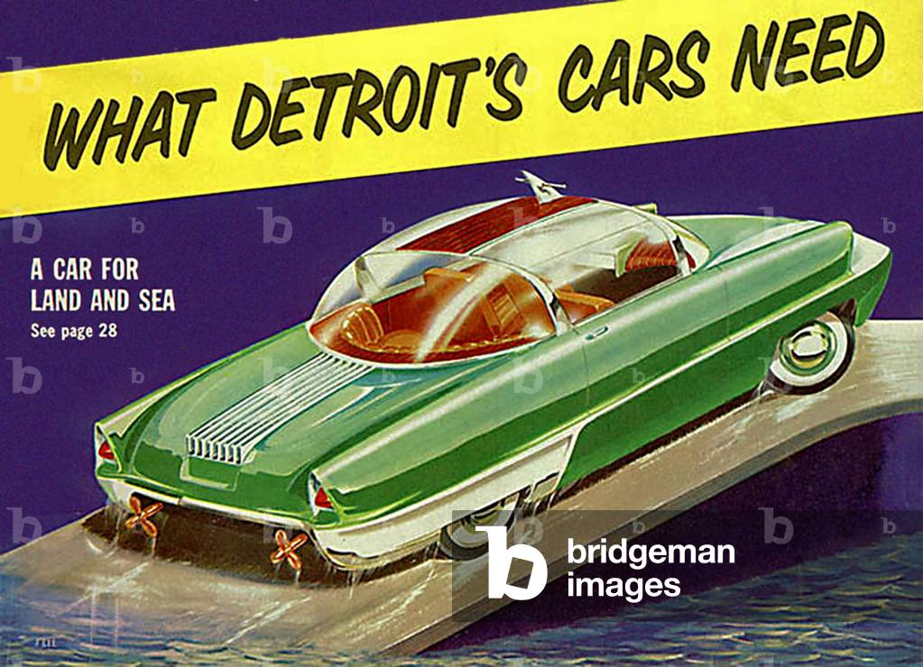 Land and Sea Cars Magazine Advert, USA, 1950s