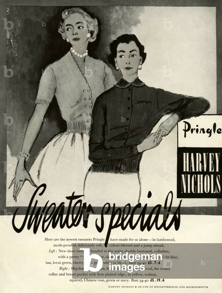 Pringle Magazine Advert, UK, 1950s