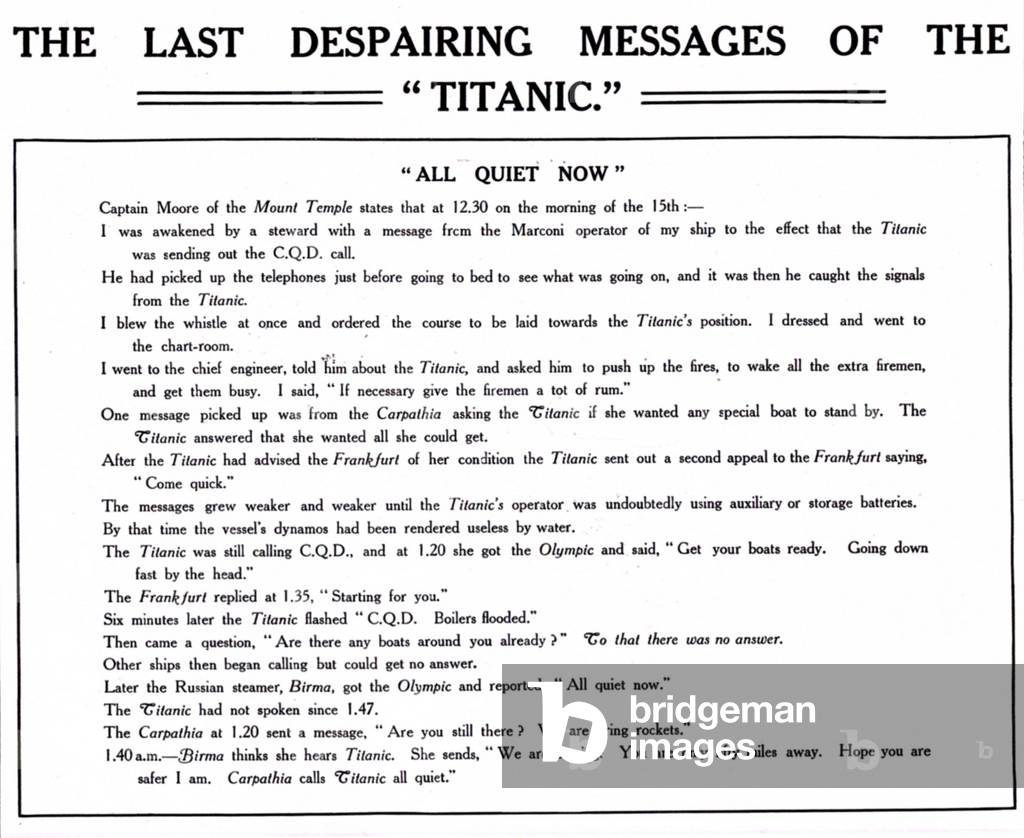 The Titanic Magazine Plate, UK, 1910s