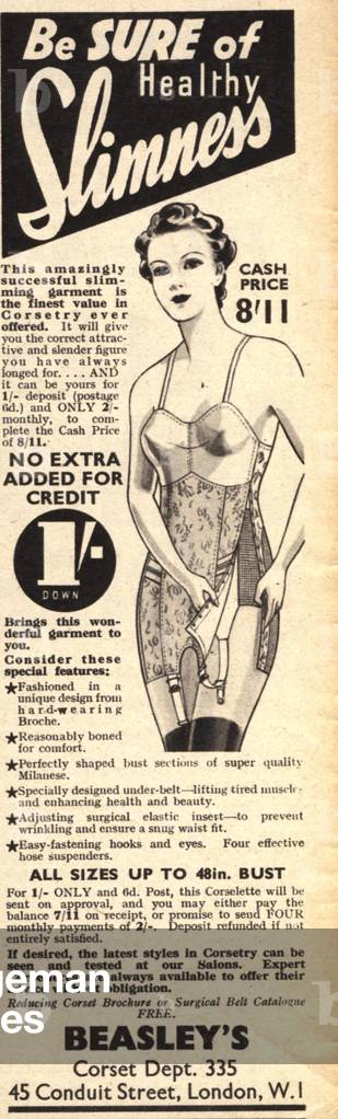 Beasleys Magazine, advert, UK, 1950s