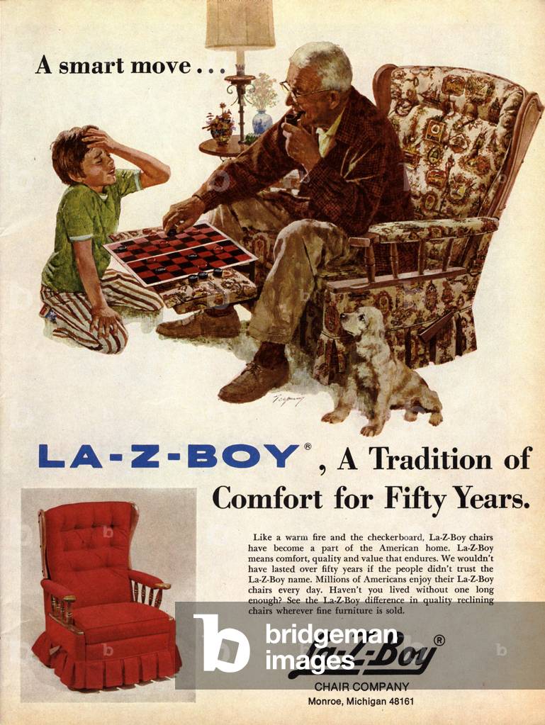 la-z-boy, 1950s (print)