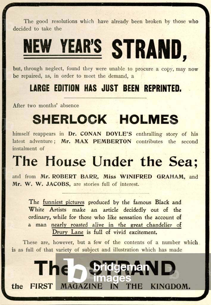 The Strand Magazine Advert, UK, 1900s