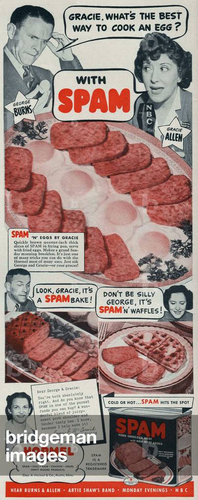 Spam Magazine, advert, USA, 1930s