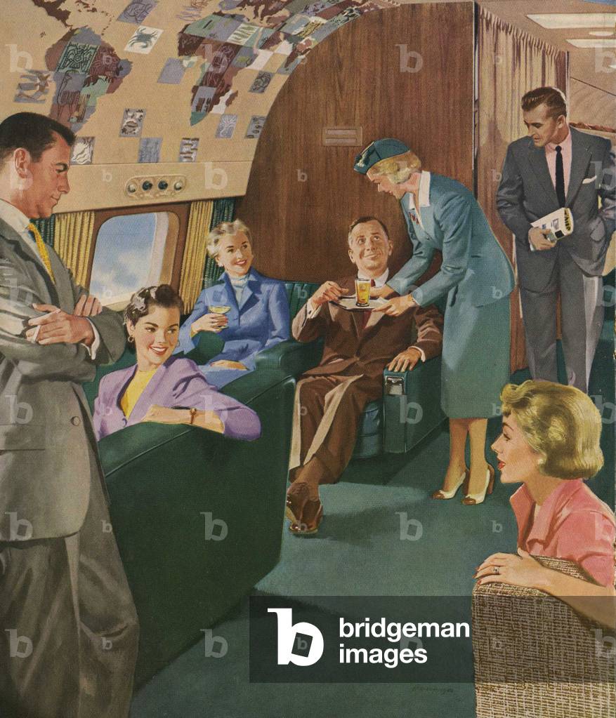 TWA Magazine, advert (detail), USA, 1950s