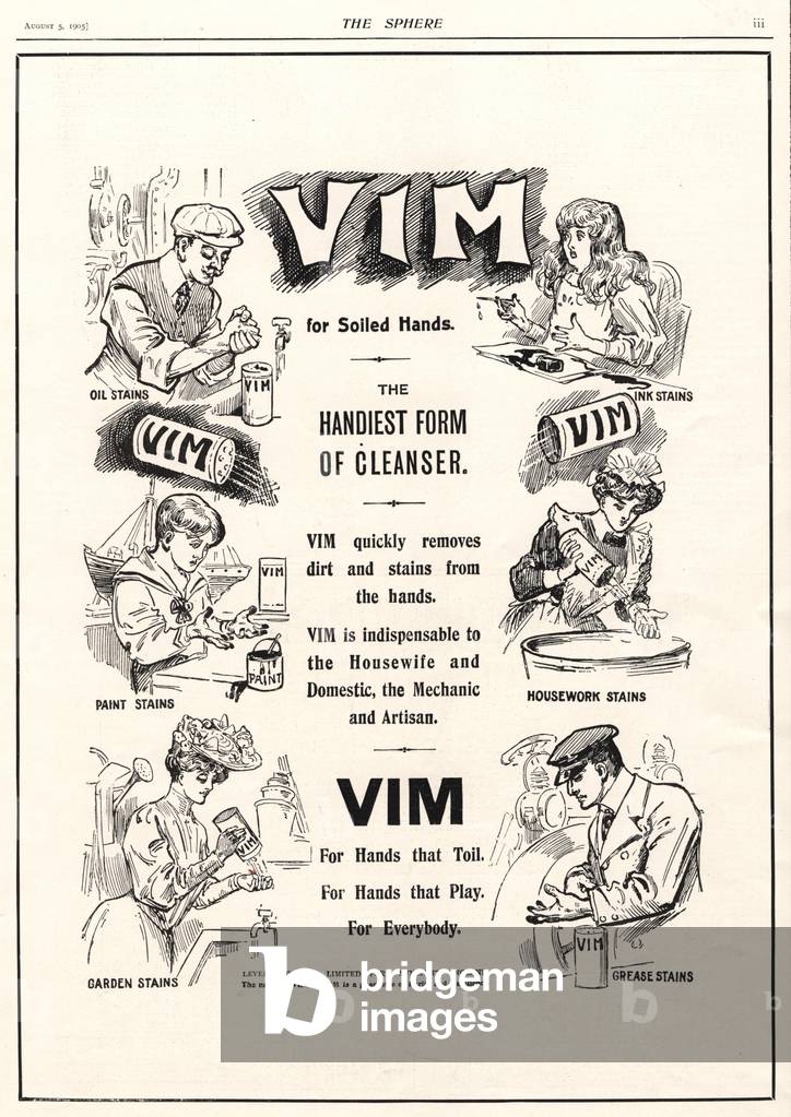 Vim Magazine, advert, UK, 1900s