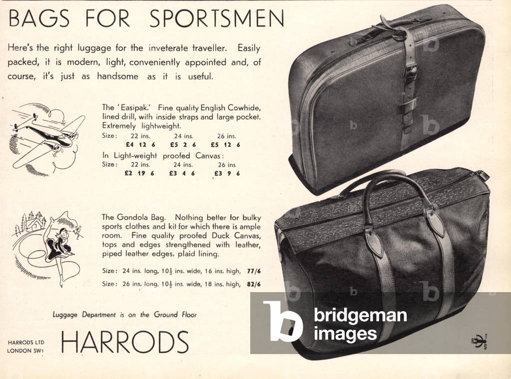 Harrods Magazine, advert, UK, 1930s