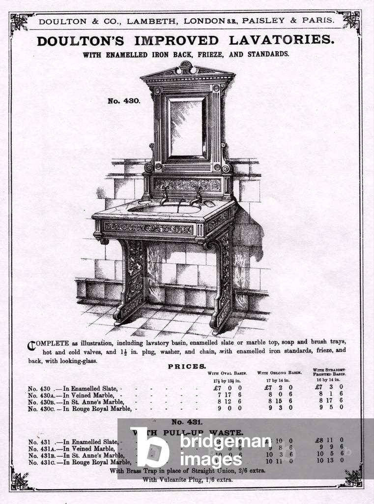 Doultons Magazine, advert, UK, 1900s