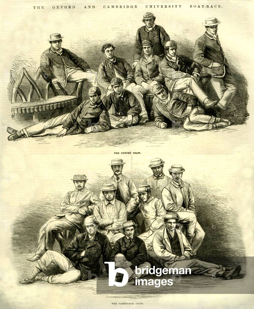 Oxford and Cambridge Crews Magazine Plate, UK, 1860s