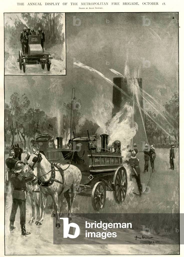 Metropolitan Fire Brigade Magazine Plate, UK, 1900s