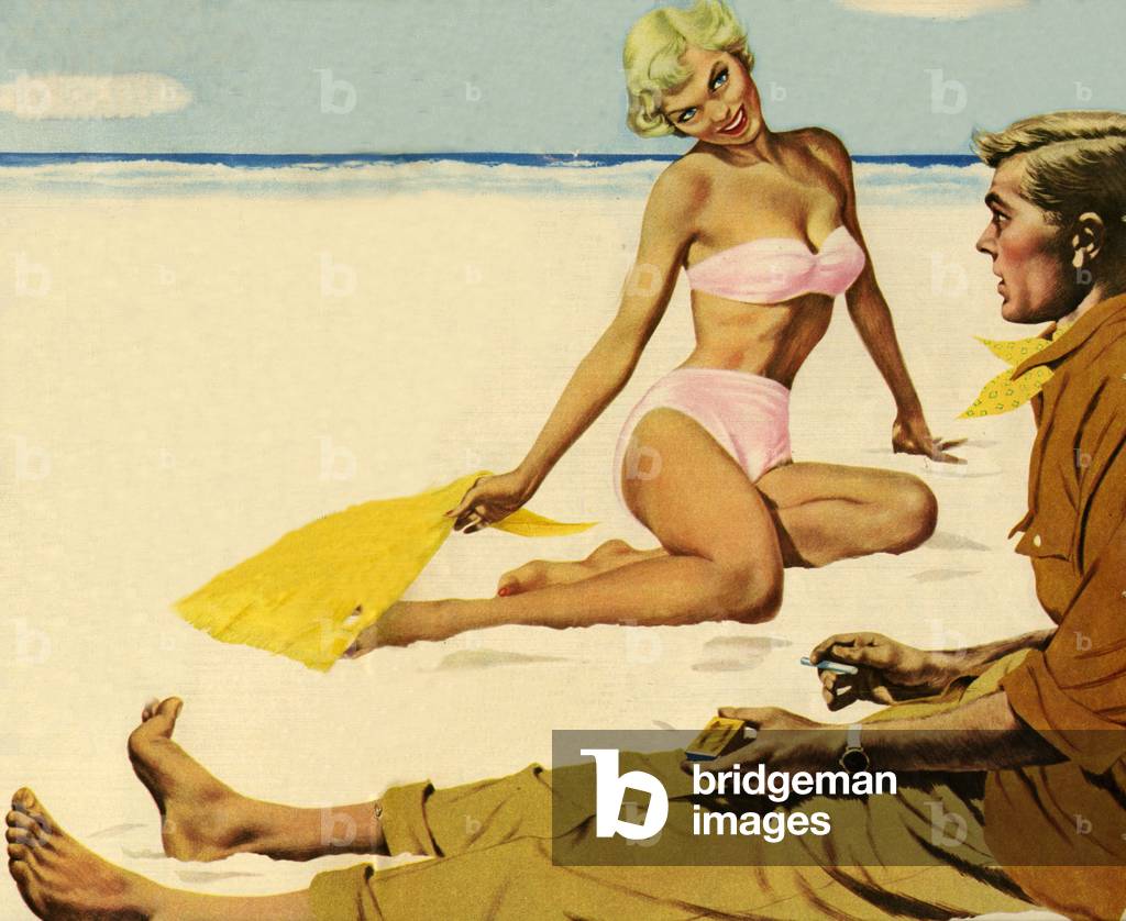 Romance Magazine Plate, UK, 1950s