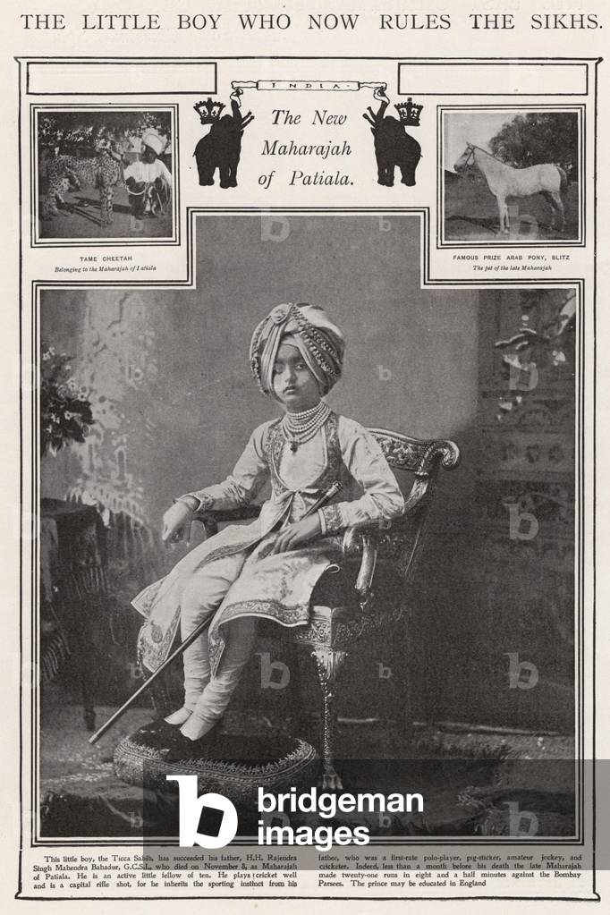 Prince Maharajah, India, 1860s (print)