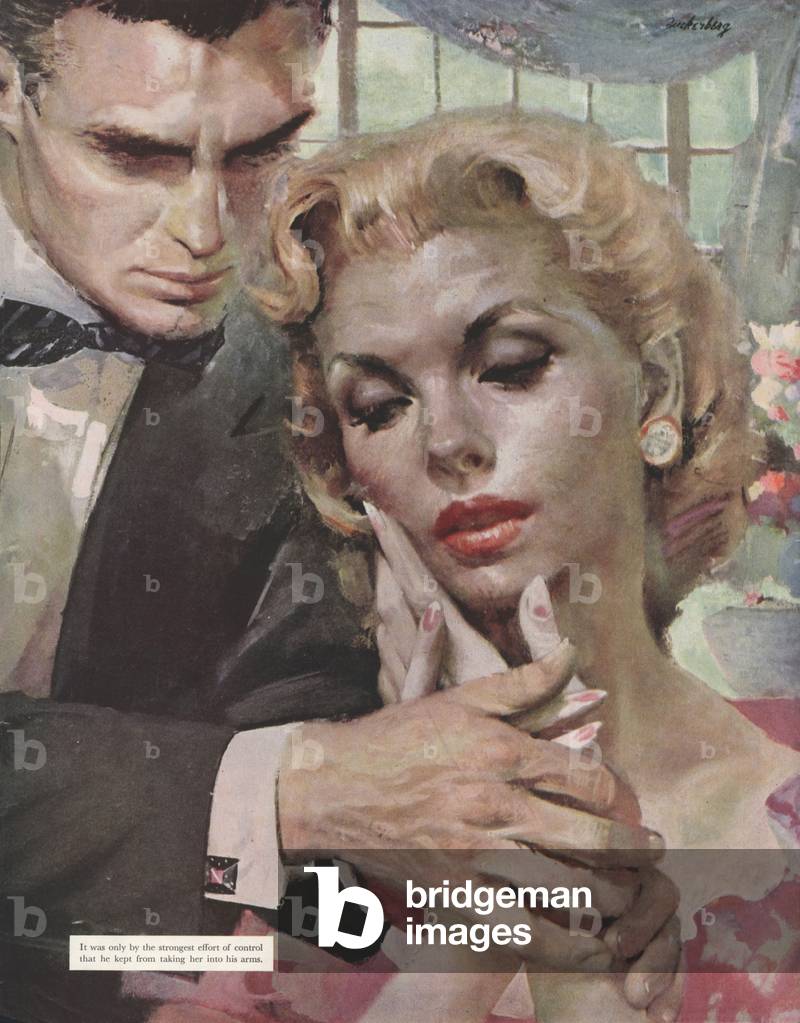 Arguing, Magazine Plate, UK, 1950s