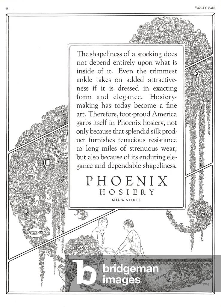 Phoenix Hosiery Magazine, advert, USA, 1920s