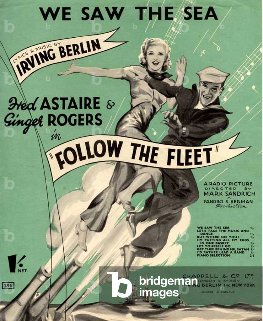 Follow The Fleet Film Poster, USA, 1930s