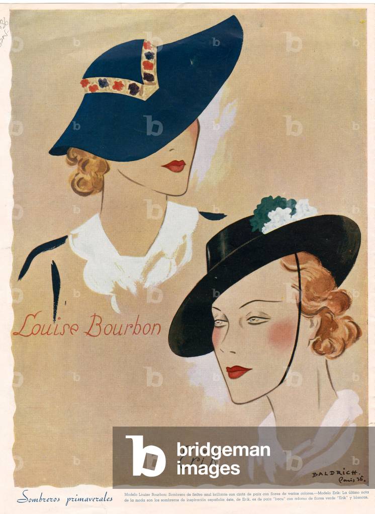 Hats, Magazine Plate, France, 1930s