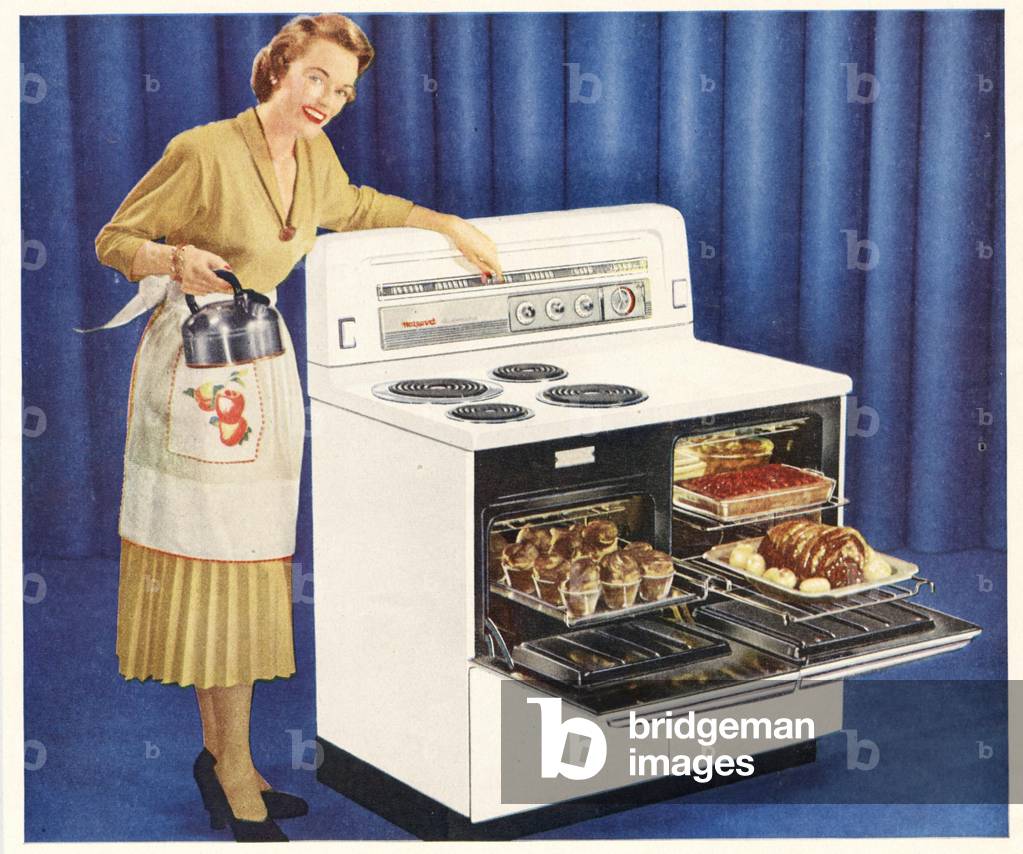 Ovens Cooking Housewives Magazine, advert, UK, 1950s