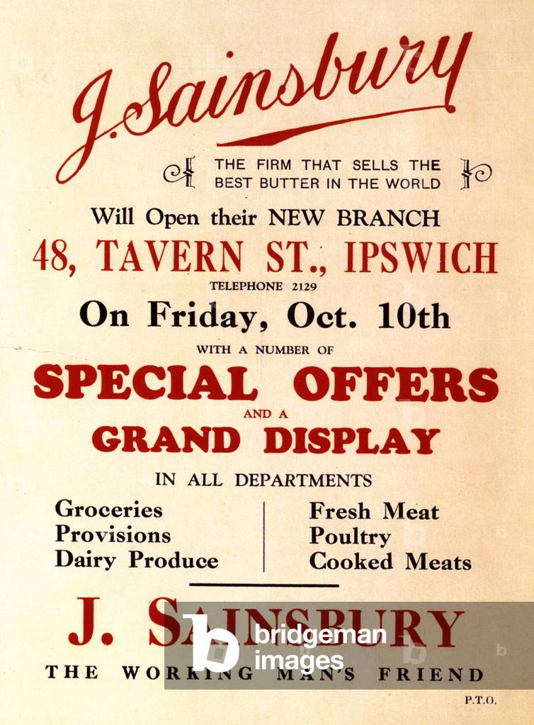 Sainsbury's Magazine, advert, UK, 1920s