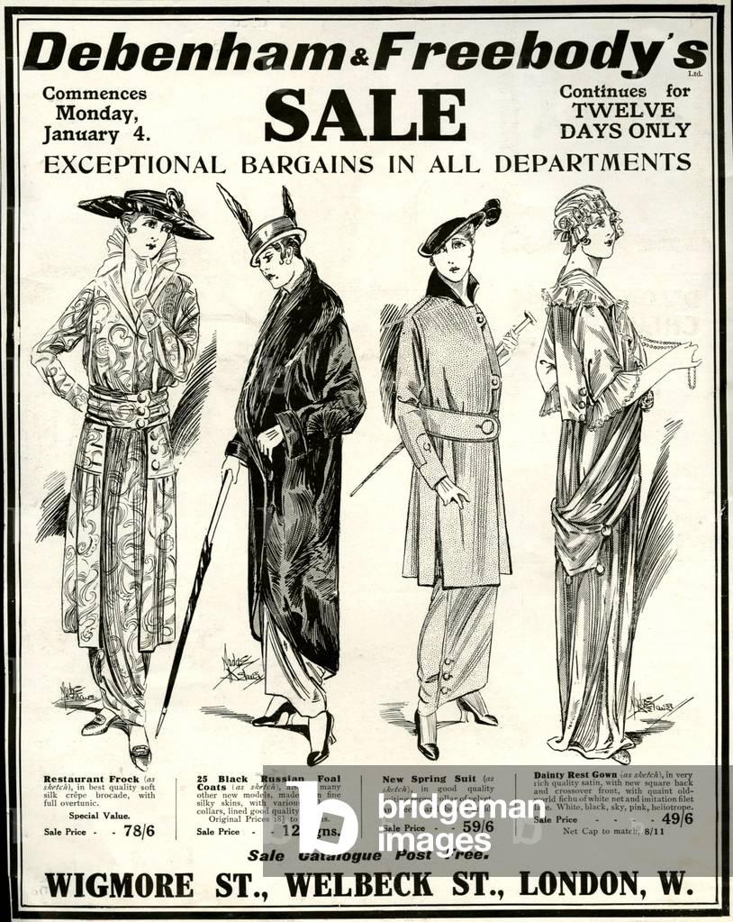 Debenhams Magazine Advert, UK, 1910s