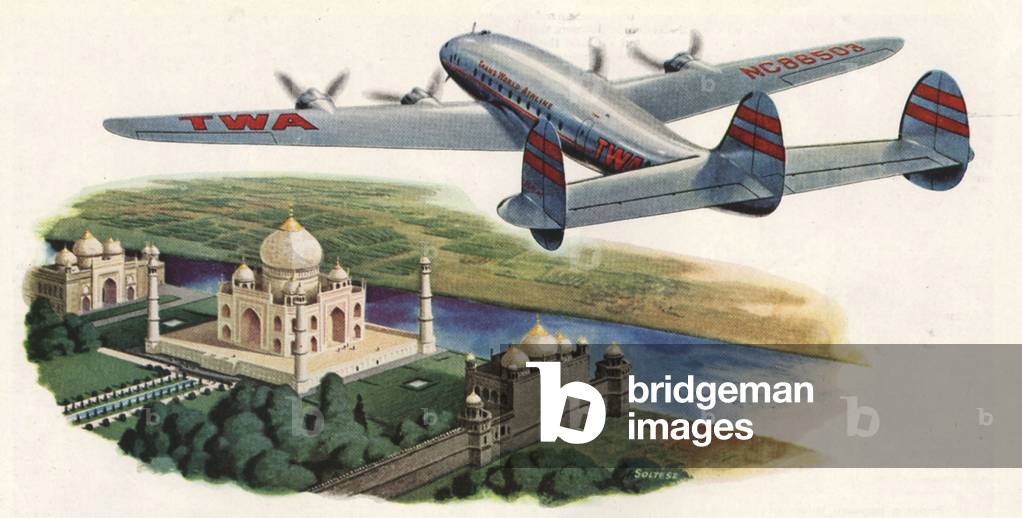 Airlines Magazine, advert (detail), USA, 1940s