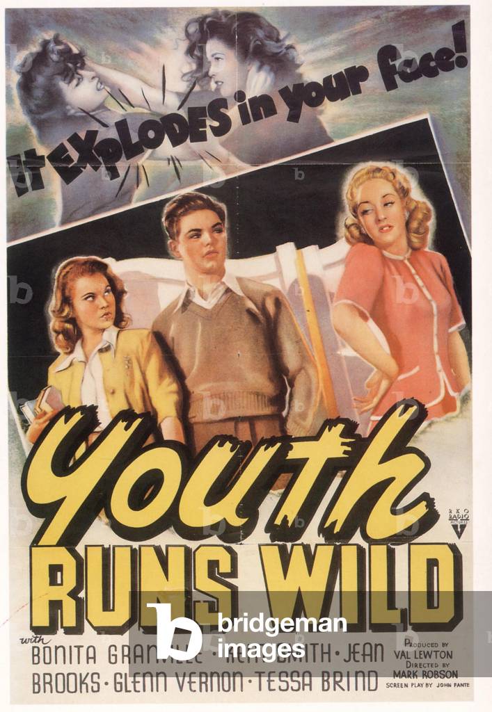 Youth Runs Wild Film Poster, USA, 1940s