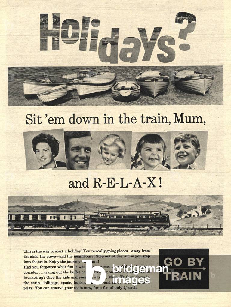 British Rail Magazine, advert, UK, 1950s